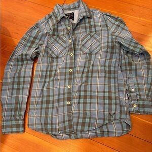 EUC Vintage American Eagle plaid button up M